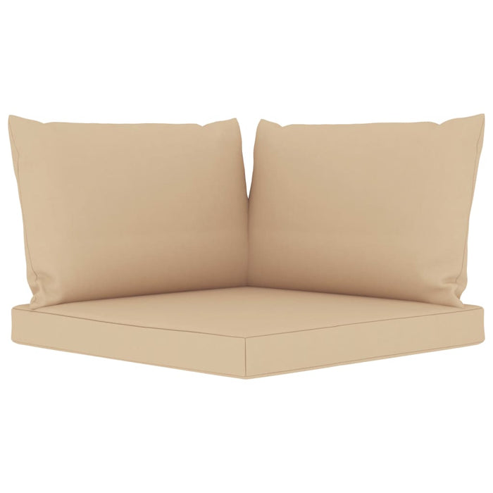 Set Divani da Giardino 6 pz con Cuscini Beige cod mxl 38140