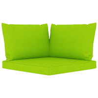 Set Salotto da Giardino 6 pz con Cuscini Verde Chiaro 3067415