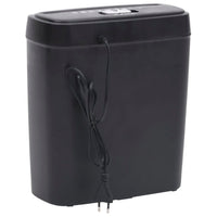 Distruggidocumenti per 6 Fogli Taglio a Strisce Nero