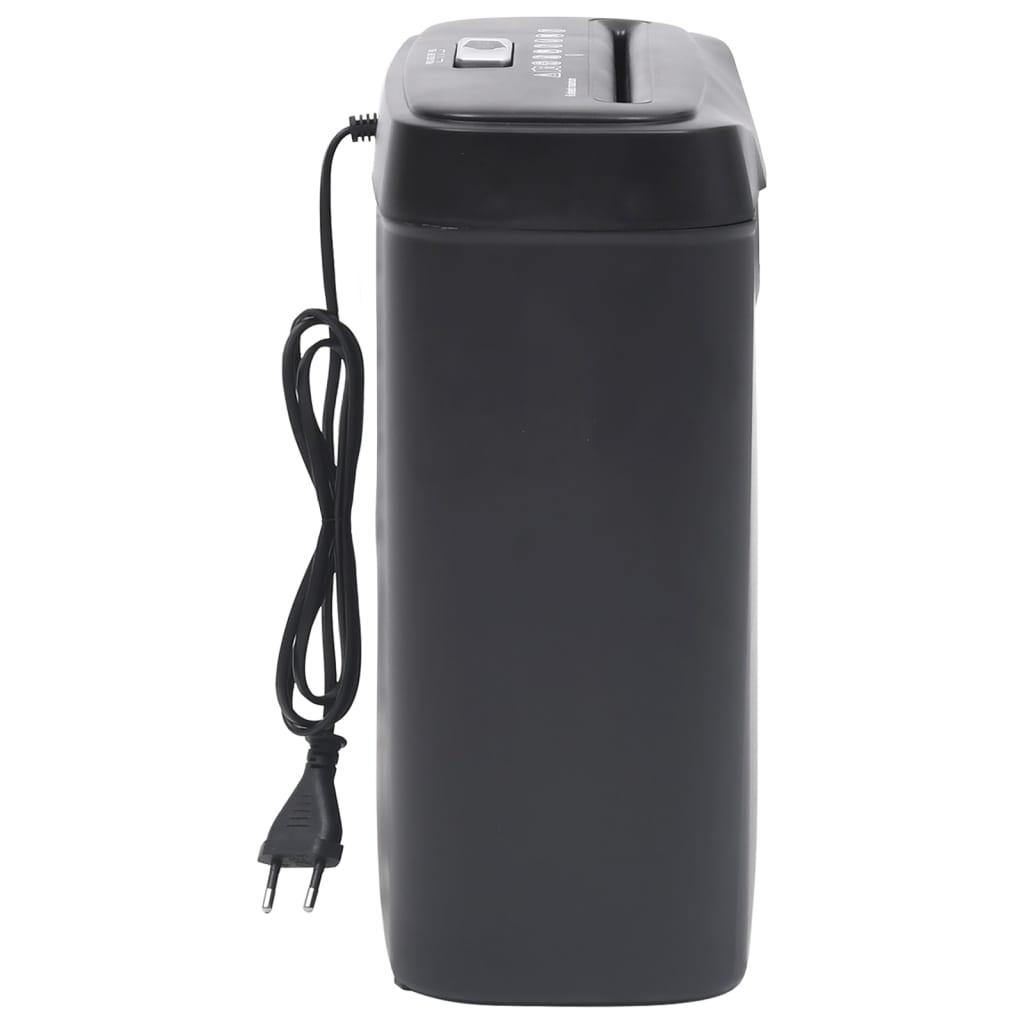 Distruggidocumenti per 6 Fogli Taglio a Strisce Nero