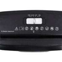 Distruggidocumenti per 6 Fogli Taglio a Strisce Nero