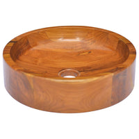 Lavabo da bagno lavabo da appoggio wc lavabo bagno lavabo interno doccia lavabo diametro 40 cm legno massello di teak 02_0002869