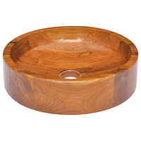 Lavabo in Legno Massello di Teak Î¦40x10 cmcod mxl 104552