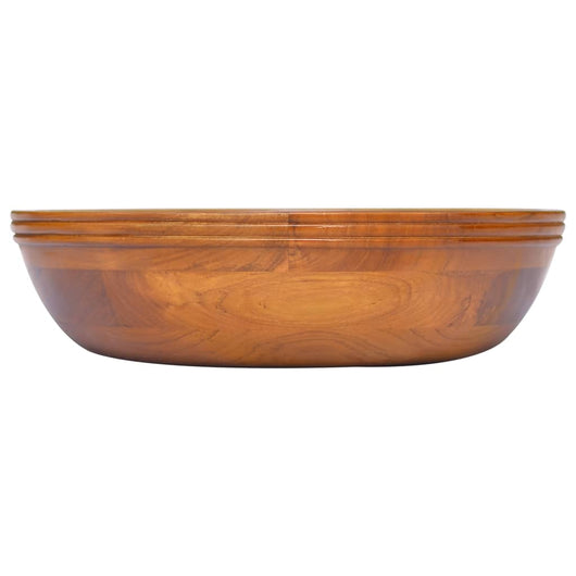 Lavabo da bagno lavabo da appoggio per WC lavabo da bagno lavabo per doccia interna lavabo da 40 x 10 cm in legno massello di teak 02_0002870