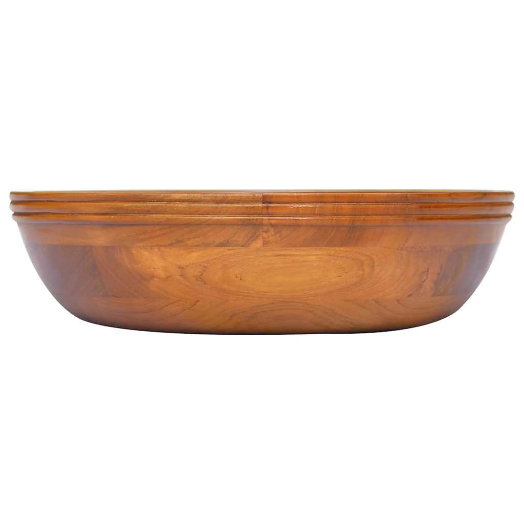 Lavabo in Legno Massello di Teak Î¦40x10 cm cod mxl 54209