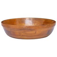 Lavabo in Legno Massello di Teak Î¦40x10 cm cod mxl 54209