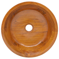 Lavabo in Legno Massello di Teak Φ40x10 cm 326160