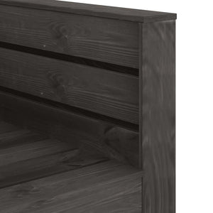 Set Divani da Giardino su Pallet 2 pz in Pino Impregnato Grigio cod mxl 57214