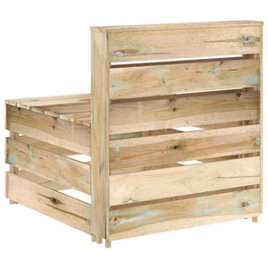 Divano Centrale da Giardino su Pallet Legno di Pino Impregnato cod mxl 76733