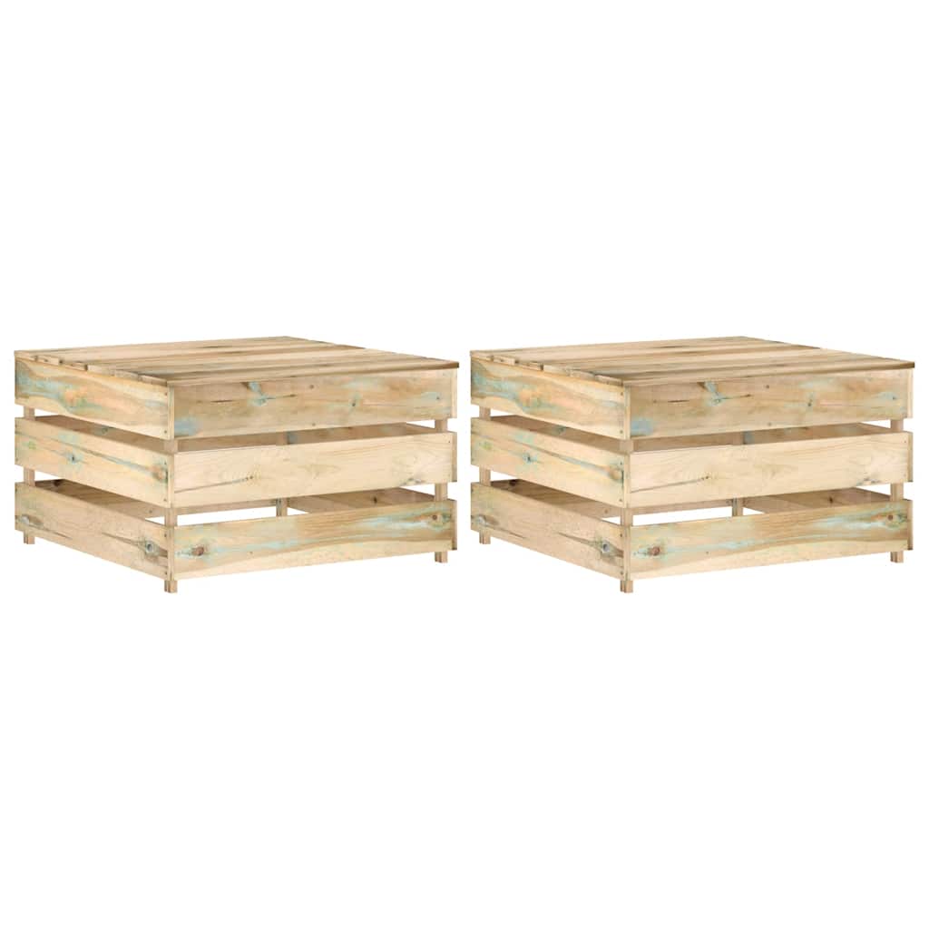Tavoli da Giardino su Pallet 2 pz in Pino Impregnato cod mxl 78187
