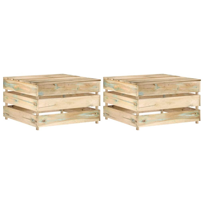 Tavoli da Giardino su Pallet 2 pz in Pino Impregnato cod mxl 78187