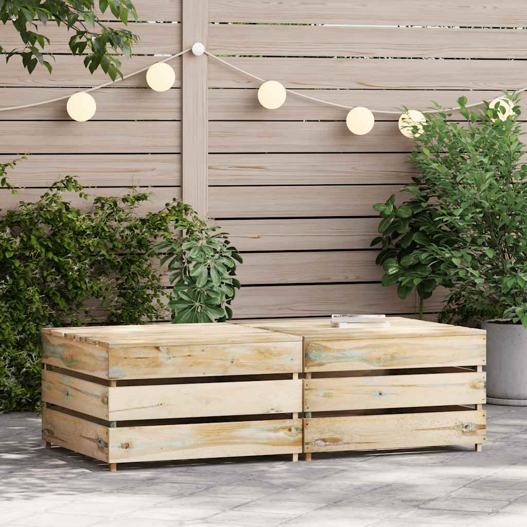 Tavoli da Giardino su Pallet 2 pz in Pino Impregnato 316203