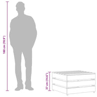 Tavoli da Giardino su Pallet 2 pz in Pino Impregnato 316203