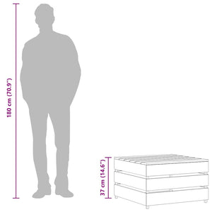 Tavoli da Giardino su Pallet 2 pz in Pino Impregnato 316203