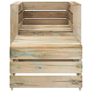 Set Divani da Giardino su Pallet 2 pz Legno di Pino Impregnato 316204