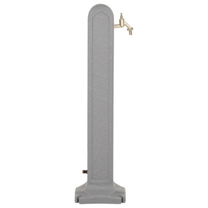 Cisterna da Giardino e Rubinetto Grigio Chiaro Effetto Pietra 316183