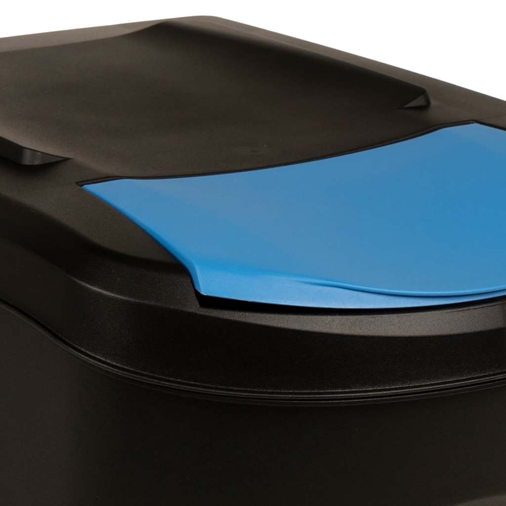 Cestini per Rifiuti Impilabili 4 pz Antracite 100 L 316185