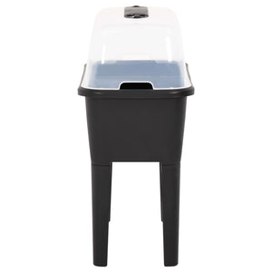 Fioriera rialzata piante fiori giardino 77 x 38,7 x 82 cm PP 02_0001392