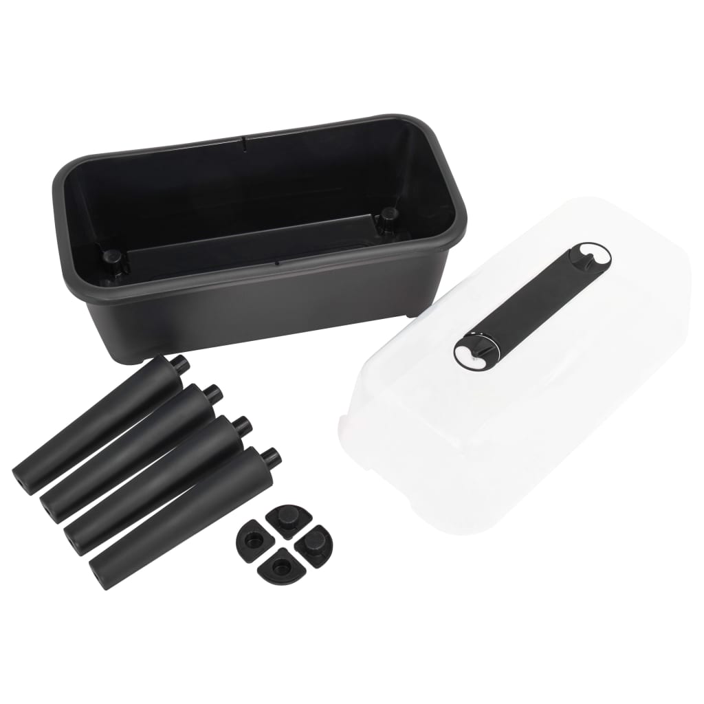 Fioriera rialzata piante fiori giardino 77 x 38,7 x 82 cm PP 02_0001392