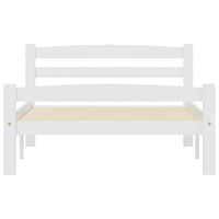 Dormeuse Estraibile senza Materasso Bianca Legno Pino 100x200cm 322069