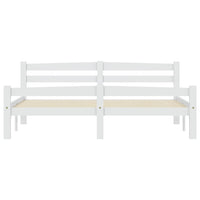 Giroletto senza Materasso Bianco 160x200 cm in Legno di Pino 322072