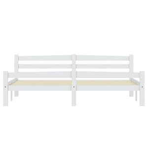 Giroletto senza Materasso Bianco 180x200 cm in Legno di Pino 322073