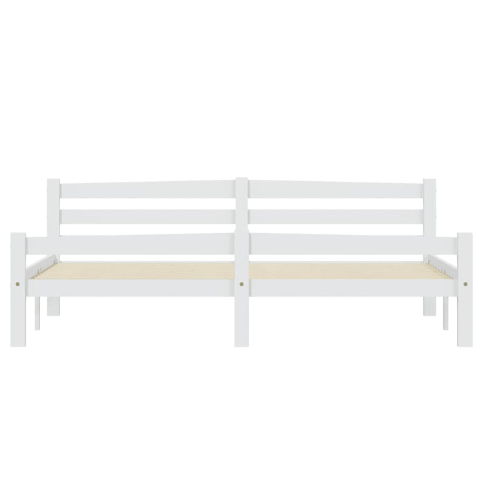 Giroletto senza Materasso Bianco 180x200 cm in Legno di Pino 322073