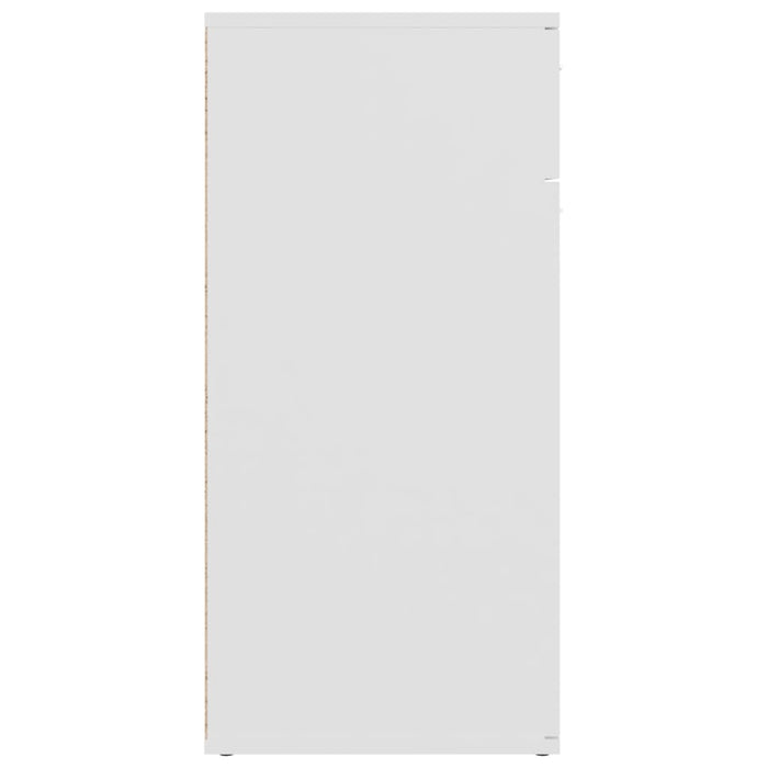 Credenza Bianca 80x36x75 cm in Legno Multistrato 805770