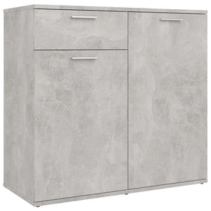 Credenza Grigio Cemento 80x36x75 cm in Legno Multistrato 805774