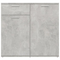 Credenza Grigio Cemento 80x36x75 cm in Legno Multistrato 805774