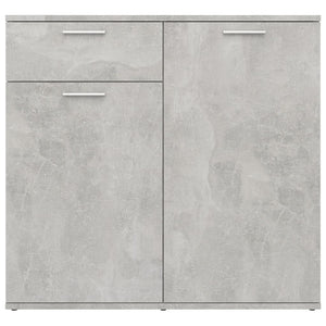 Credenza Grigio Cemento 80x36x75 cm in Legno Multistrato 805774