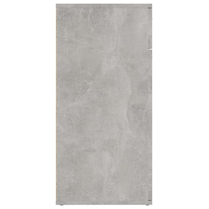 Credenza Grigio Cemento 80x36x75 cm in Legno Multistrato 805774