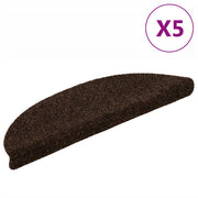 Tappetini Adesivi per Scale 5 pz Marroni 56x17x3 cm Agugliati cod mxl 64300