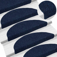 Tappetini Adesivi per Scale 5 pz Navy 56x17x3 cm Agugliati 149694
