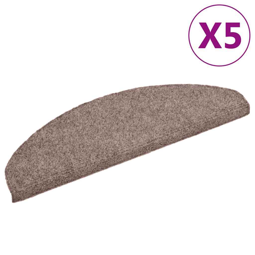 Tappetini Adesivi per Scale 5 pz Marroni 65x21x4 cm Agugliati cod mxl 74625
