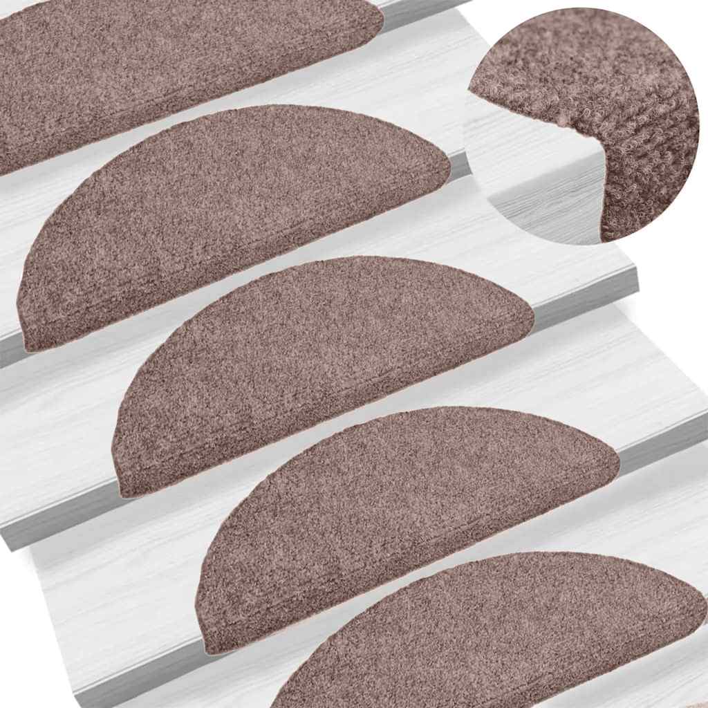 Tappetini Adesivi per Scale 10 pz Marroni 65x21x4 cm Agugliati cod mxl 74619