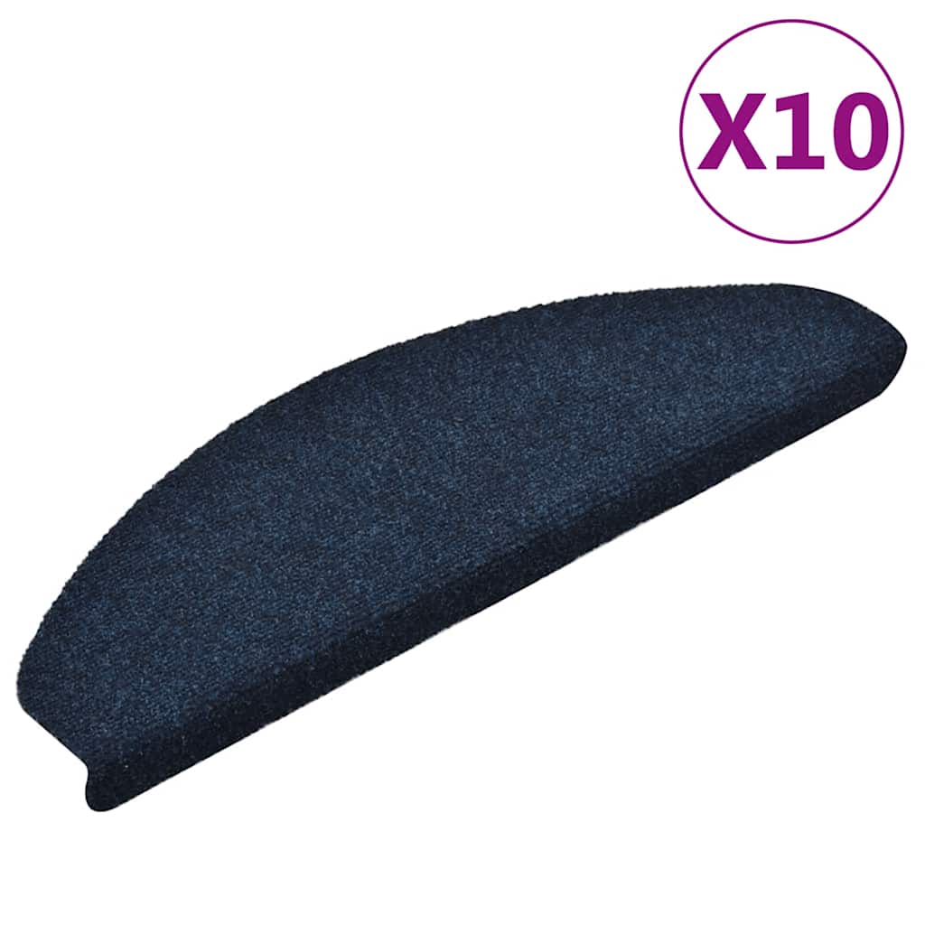 Tappetini Scale Adesivi 10 pz 65x21x4 cm Blu Marino Agugliati cod mxl 76106