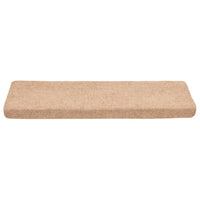 Tappetini per Scale Tessuto Agugliato 10 pz 65x21x4 cm Crema 149723