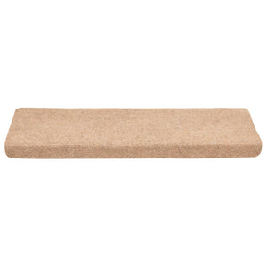 Tappetini per Scale Tessuto Agugliato 10 pz 65x21x4 cm Crema 149723