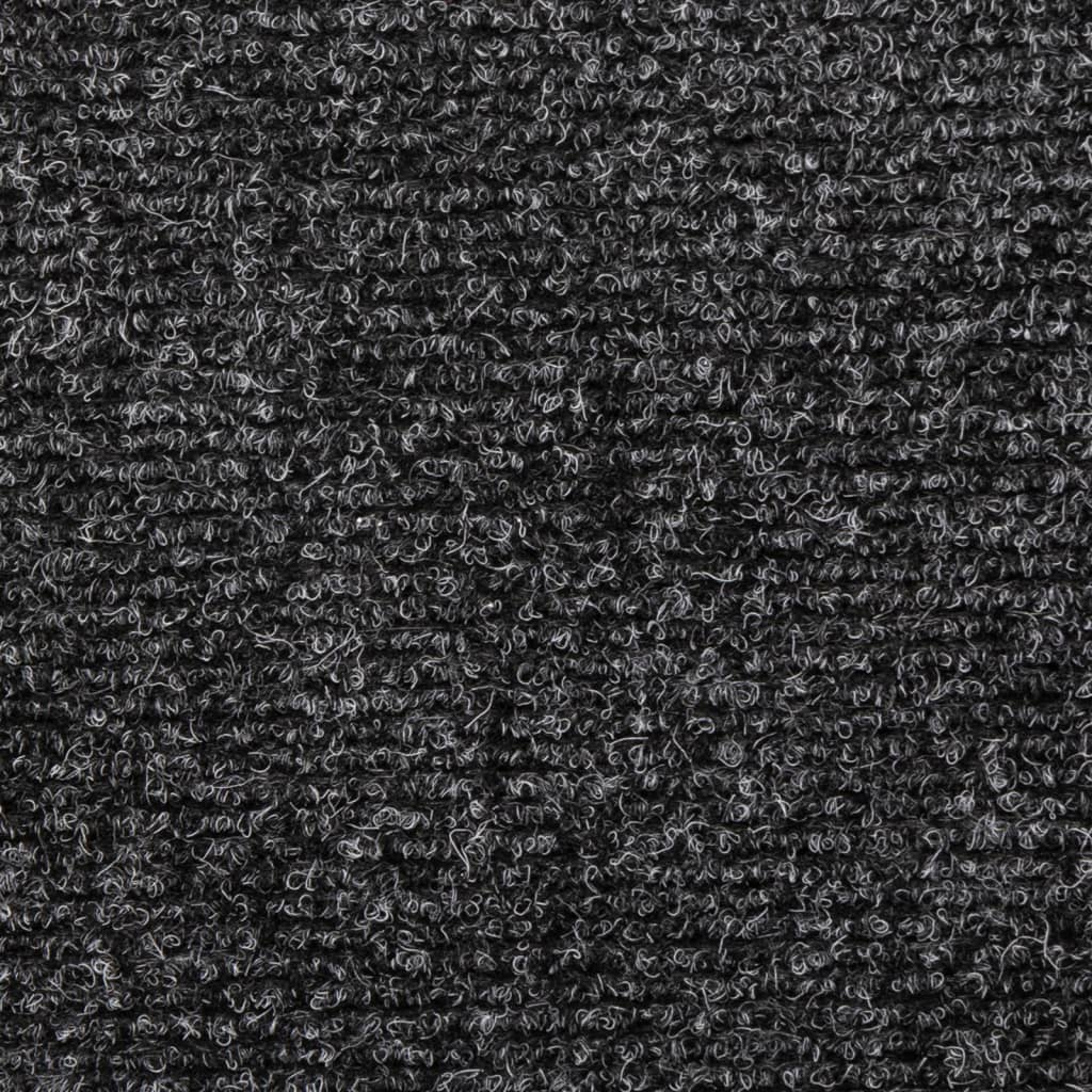 Tappetini per Scale Tessuto Agugliato 5 pz 65x21x4 cm Grigi 149724