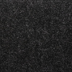 Tappetini per Scale Tessuto Agugliato 5 pz 65x21x4 cm Neri 149726