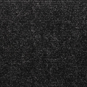 Tappetini per Scale Tessuto Agugliato 10 pz 65x21x4 cm Neri 149727