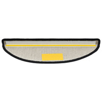 Tappetini per scale 10 pz 56x17x3 cm Antracite Semicircolari 149735