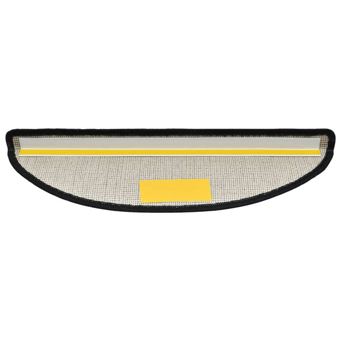 Tappetini per scale 10 pz 56x17x3 cm Antracite Semicircolari 149735
