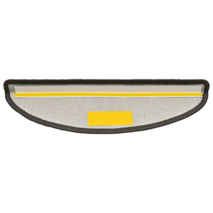 Tappetini per scale 10 pz 56x17x3 cm Grigio scuro Semicircolari 149737
