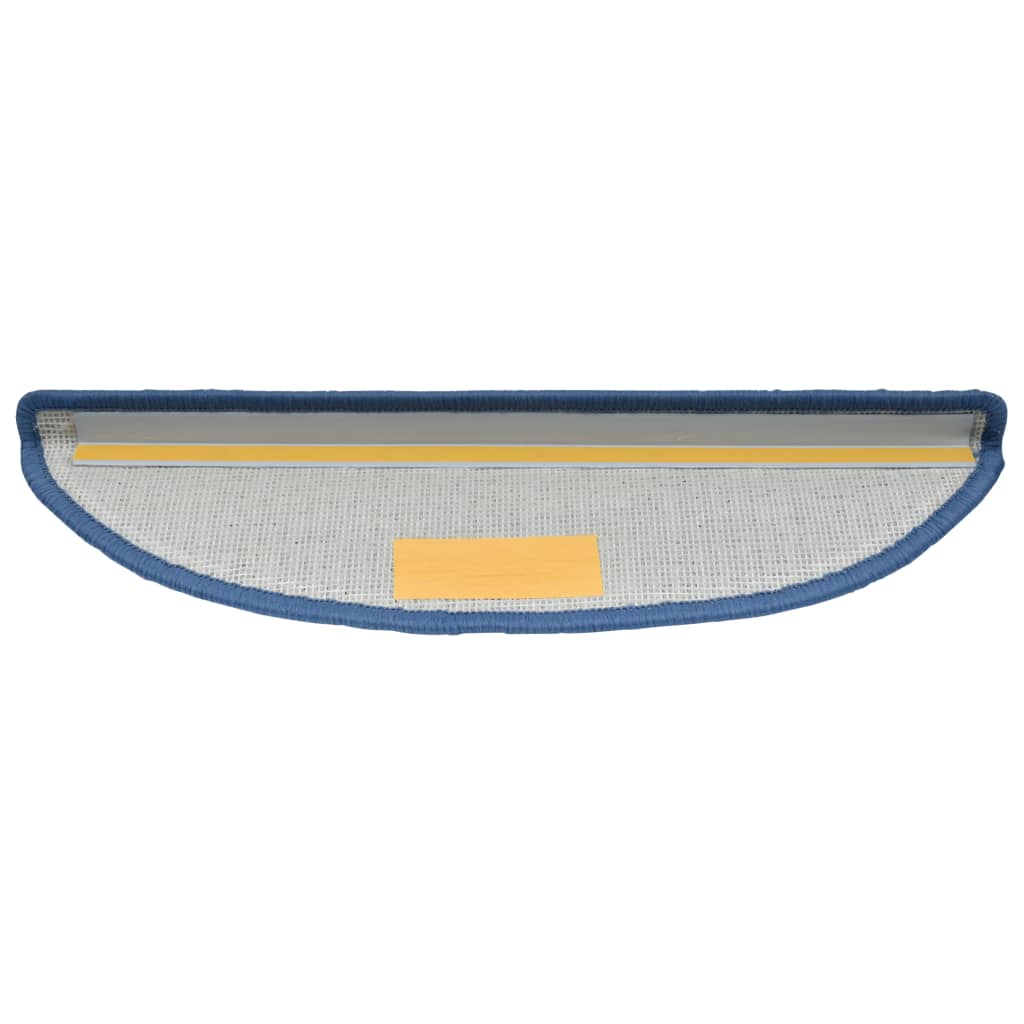 Tappetini per scale 10 pz 56x17x3 cm blu semicircolari 149749