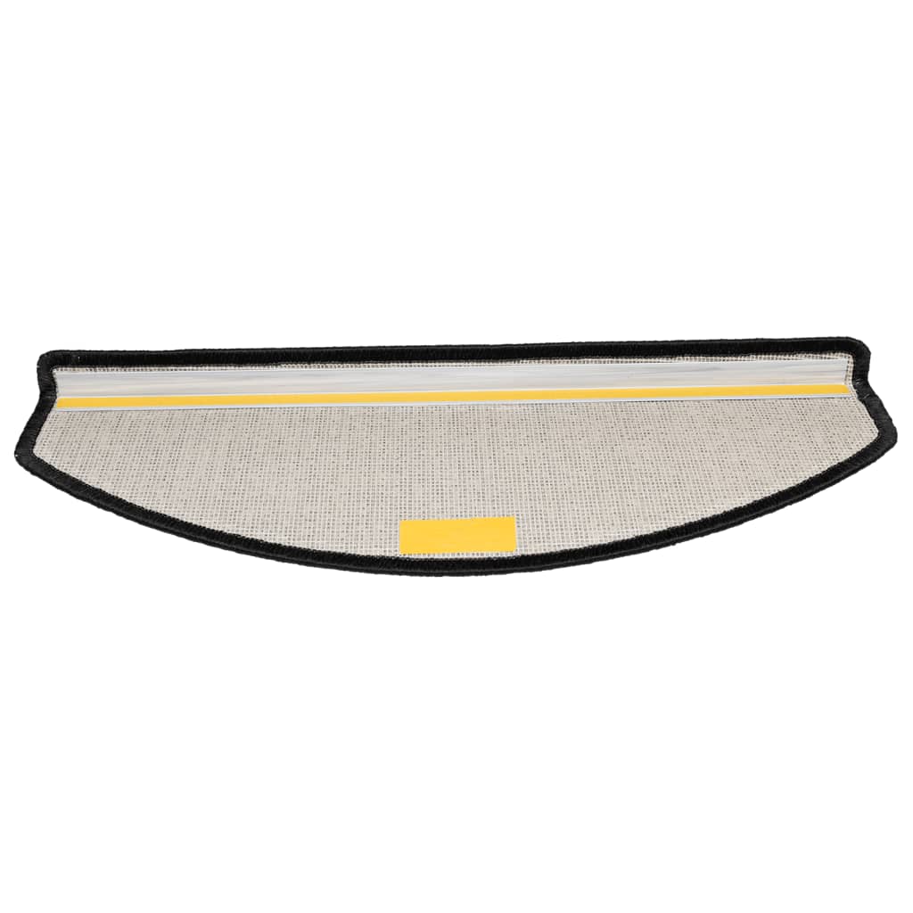Tappetini per scale 10 pz 65x24x4 cm Antracite Semicircolari Grandi 149751