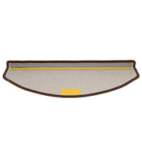 Tappetini per scale 10 pz 65x24x4 cm Marrone caffè Semicircolari Grandi 149759