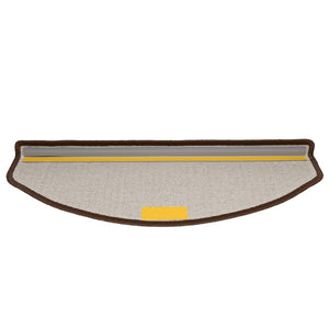 Tappetini per scale 10 pz 65x24x4 cm Marrone caffè Semicircolari Grandi 149759