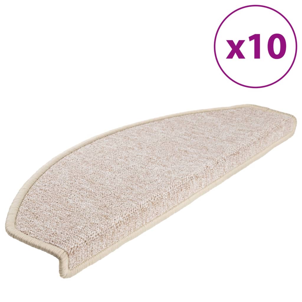 Tappetini per Scale 10 pz 65x28 cm Tortora cod mxl 68531